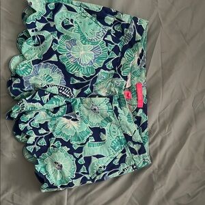 Lilly Pulitzer Green and Blue Bermuda Shorts